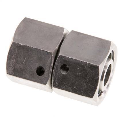 12L Edelstahl gerade mit Drehgelenk 315 bar FKM O-Ring-Dichtkonus ISO 8434-1