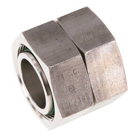 42L Edelstahl gerade mit Drehgelenk 160 bar FKM O-Ring-Dichtkonus ISO 8434-1