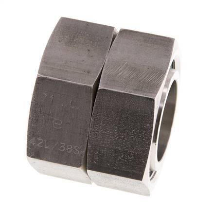 42L Edelstahl gerade mit Drehgelenk 160 bar FKM O-Ring-Dichtkonus ISO 8434-1