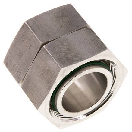 42L Edelstahl gerade mit Drehgelenk 160 bar FKM O-Ring-Dichtkonus ISO 8434-1