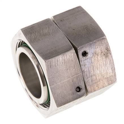 42L Edelstahl gerade mit Drehgelenk 160 bar FKM O-Ring-Dichtkonus ISO 8434-1