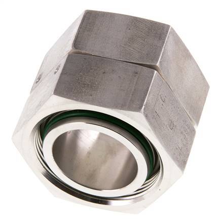 42L Edelstahl gerade mit Drehgelenk 160 bar FKM O-Ring-Dichtkonus ISO 8434-1