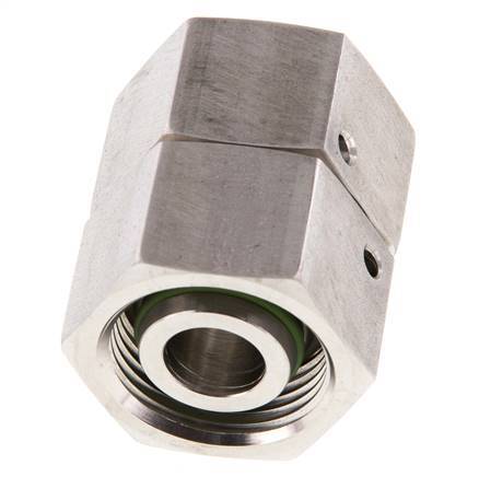 20S Edelstahl gerade mit Drehgelenk 400 bar FKM O-Ring-Dichtkonus ISO 8434-1