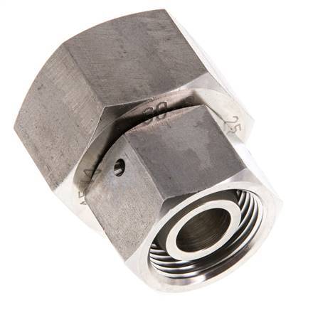 20S & 25S Edelstahl gerade mit Drehgelenk 400 bar FKM O-Ring Dichtungskonus ISO 8434-1