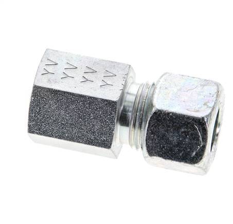 12L & M16x1.5 Zink plated Steel Straight Cutting Fitting with Female Threads 315 bar ISO 8434-1