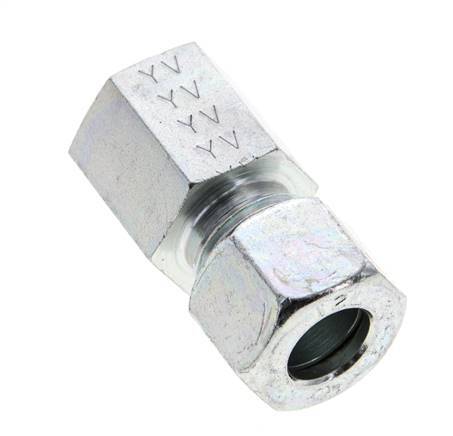 12L & M16x1.5 Zink plated Steel Straight Cutting Fitting with Female Threads 315 bar ISO 8434-1