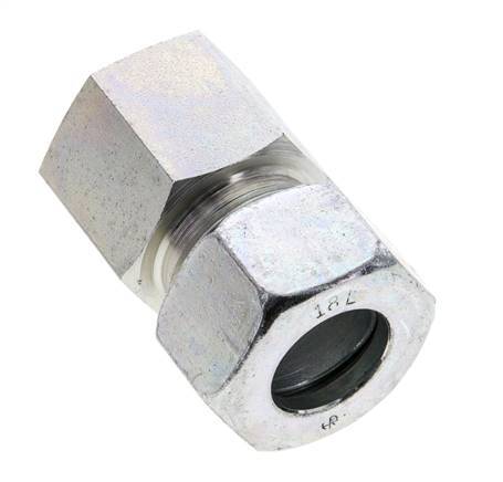 18L & M22x1.5 Zink plated Steel Straight Cutting Fitting with Female Threads 315 bar ISO 8434-1