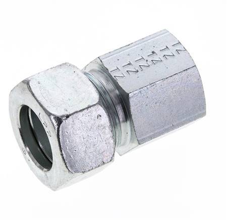 22L & M26x1.5 Zink plated Steel Straight Cutting Fitting with Female Threads 160 bar ISO 8434-1