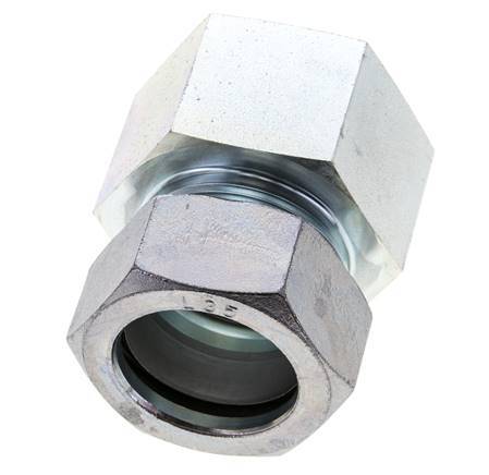 35L & M42x2 Zink plated Steel Straight Cutting Fitting with Female Threads 160 bar ISO 8434-1