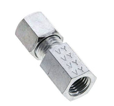 6S & M12x1.5 Zink plated Steel Straight Cutting Fitting with Female Threads 630 bar ISO 8434-1