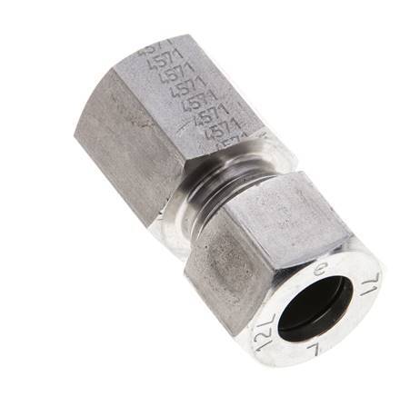 12L & M16x1.5 Stainless Steel Straight Cutting Fitting with Female Threads 315 bar ISO 8434-1