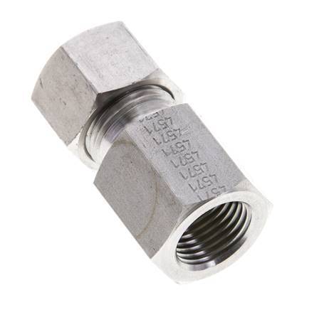 12L & M16x1.5 Stainless Steel Straight Cutting Fitting with Female Threads 315 bar ISO 8434-1