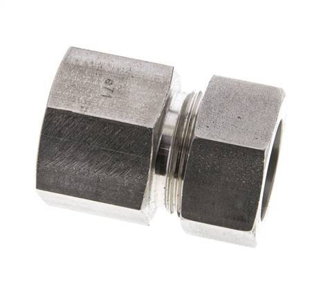 28L & M33x2 Stainless Steel Straight Cutting Fitting with Female Threads 160 bar ISO 8434-1