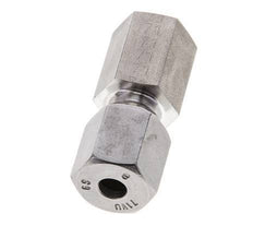 6S & M12x1.5 Stainless Steel Straight Cutting Fitting with Female Threads 630 bar ISO 8434-1