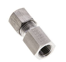 8S & M14x1.5 Stainless Steel Straight Cutting Fitting with Female Threads 630 bar ISO 8434-1