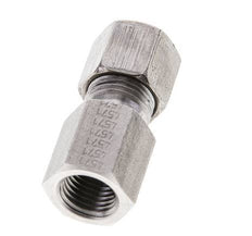 8S & M14x1.5 Stainless Steel Straight Cutting Fitting with Female Threads 630 bar ISO 8434-1