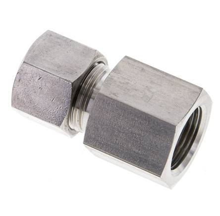 12S & M20x1.5 Stainless Steel Straight Cutting Fitting with Female Threads 630 bar ISO 8434-1