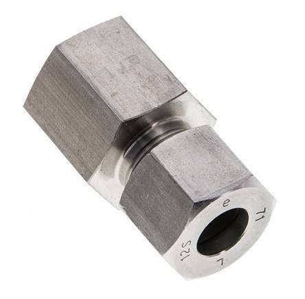 12S & M20x1.5 Stainless Steel Straight Cutting Fitting with Female Threads 630 bar ISO 8434-1