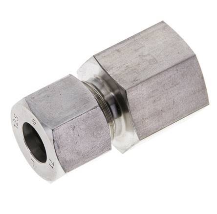 12S & M20x1.5 Stainless Steel Straight Cutting Fitting with Female Threads 630 bar ISO 8434-1