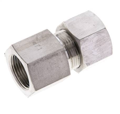 16S & M22x1.5 Stainless Steel Straight Cutting Fitting with Female Threads 400 bar ISO 8434-1