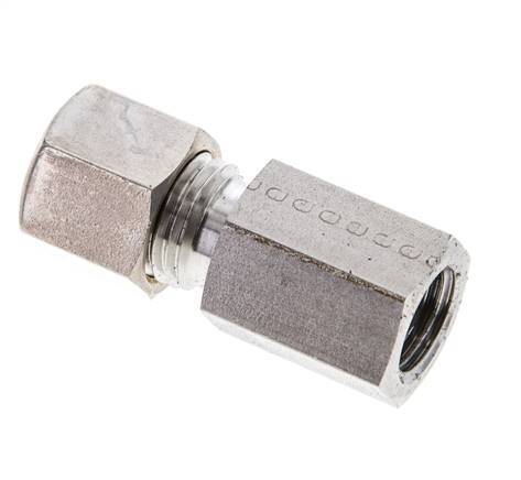 8L & M12x1.5 Stainless Steel Straight Compression Fitting with Female Threads 315 bar ISO 8434-1