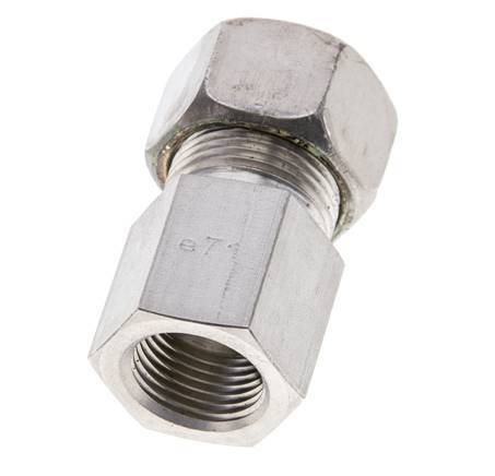 15L & M18x1.5 Stainless Steel Straight Compression Fitting with Female Threads 315 bar ISO 8434-1