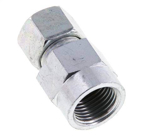 12S & G1/2'' Verzinkte Stahlverschraubung mit Innengewinde für Druckmessgeräte 630 bar ISO 8434-1