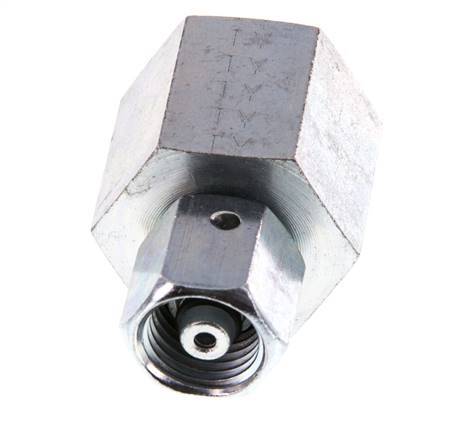 6S &amp; G1/2'' Verzinktes Stahl-Drehgelenk mit Innengewinde für Druckmessgeräte 630 bar NBR-Dichtkonus ISO 8434-1