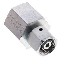 8S & G1/2'' Verzinktes Stahl-Drehgelenk mit Innengewinde für Druckmessgeräte 630 bar NBR-Dichtkonus ISO 8434-1