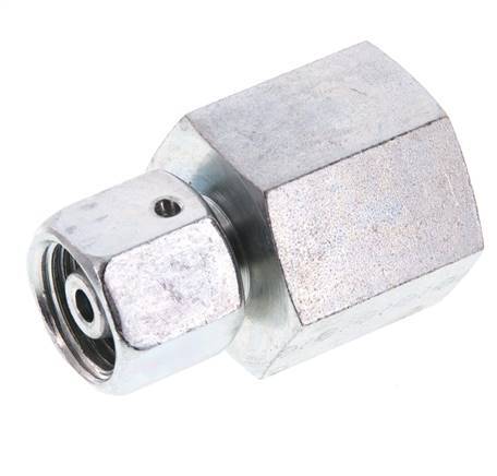 8S & G1/2'' Verzinktes Stahl-Drehgelenk mit Innengewinde für Druckmessgeräte 630 bar NBR-Dichtkonus ISO 8434-1
