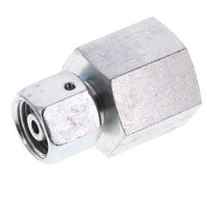 8S & G1/2'' Verzinktes Stahl-Drehgelenk mit Innengewinde für Druckmessgeräte 630 bar NBR-Dichtkonus ISO 8434-1