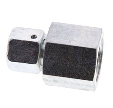 8S & G1/2'' Verzinktes Stahl-Drehgelenk mit Innengewinde für Druckmessgeräte 630 bar NBR-Dichtkonus ISO 8434-1
