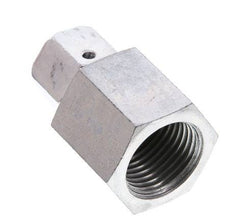 8S & G1/2'' Verzinktes Stahl-Drehgelenk mit Innengewinde für Druckmessgeräte 630 bar NBR-Dichtkonus ISO 8434-1