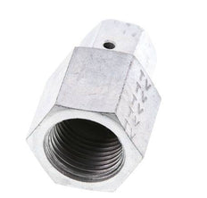 8S & G1/2'' Verzinktes Stahl-Drehgelenk mit Innengewinde für Druckmessgeräte 630 bar NBR-Dichtkonus ISO 8434-1