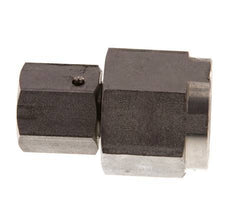 8S & G1/2'' Edelstahl-Drehgelenk mit Innengewinde für Druckmessgeräte 630 bar FKM-Dichtkonus ISO 8434-1