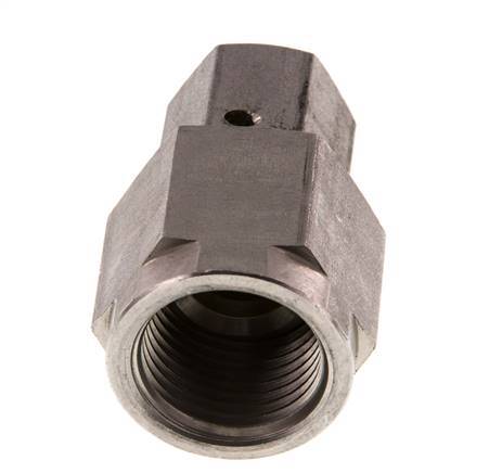 8S & G1/2'' Edelstahl-Drehgelenk mit Innengewinde für Druckmessgeräte 630 bar FKM-Dichtkonus ISO 8434-1