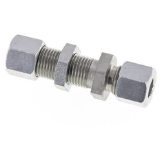 10L verzinkter Stahl Gerade Schneidverschraubung Schottwand 315 bar ISO 8434-1