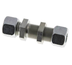 12L verzinkter Stahl Gerade Schneidverschraubung Schottwand 315 bar ISO 8434-1