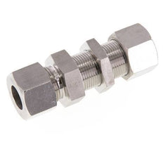 16S Stainless Steel Straight Cutting Fitting Bulkhead 400 bar ISO 8434-1
