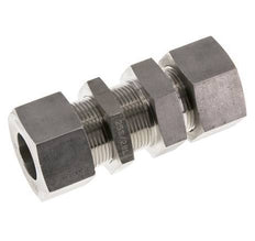 25S Gerade Schneidverschraubung aus Edelstahl Schottwand 400 bar ISO 8434-1