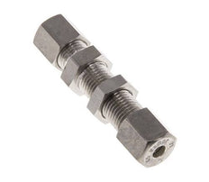 6S Edelstahl-Verschraubung mit gerader Verschraubung und Schott 500 bar ISO 8434-1