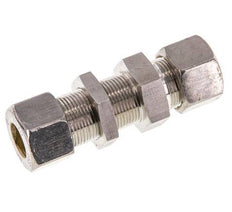 16S Edelstahl-Verschraubung mit gerader Verschraubung und Schott 400 bar ISO 8434-1