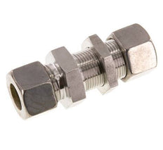 20S Edelstahlverschraubung mit gerader Verschraubung und Schott 250 bar ISO 8434-1