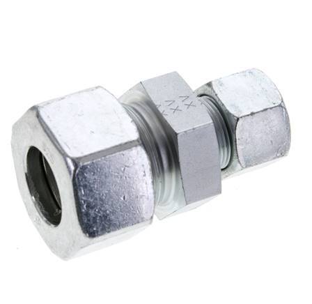 16S & 25S Zink plated Steel Straight Cutting Fitting 400 bar ISO 8434-1
