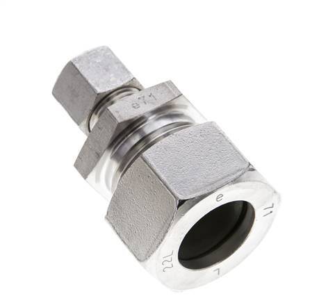 10L & 22L Stainless Steel Straight Cutting Fitting 160 bar ISO 8434-1