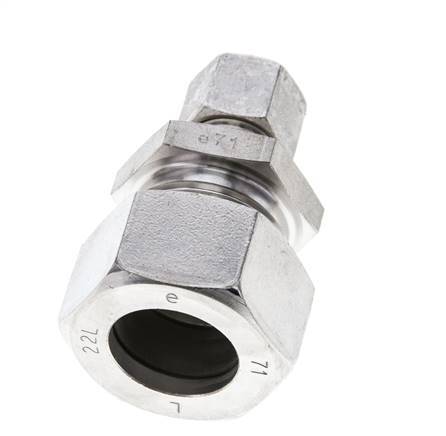 10L & 22L Stainless Steel Straight Cutting Fitting 160 bar ISO 8434-1