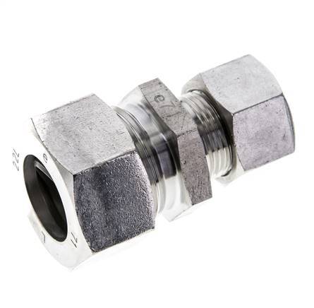 15L & 22L Stainless Steel Straight Cutting Fitting 160 bar ISO 8434-1