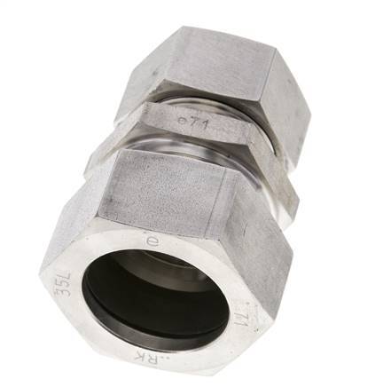 28L & 35L Stainless Steel Straight Cutting Fitting 160 bar ISO 8434-1