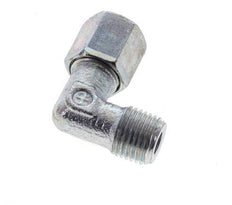 6LL & M10x1 (con) Zink plated Steel Elbow Cutting Fitting with Male Threads 100 bar ISO 8434-1 [2 Pieces]