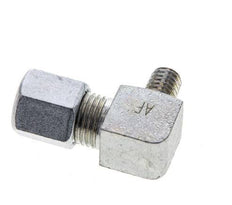 6LL & M6 (con) Verzinktes Stahl-Winkelstück mit Außengewinde 100 bar ISO 8434-1